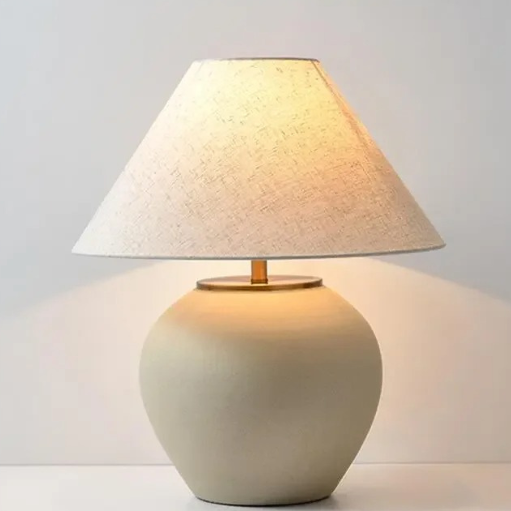 The Ekora Wabi Sabi Ceramic Table Lamp