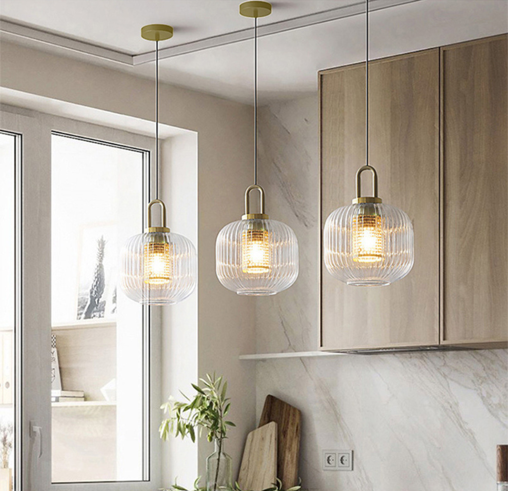 The Elaris Nordic Minimalist Glass LED Pendant Light