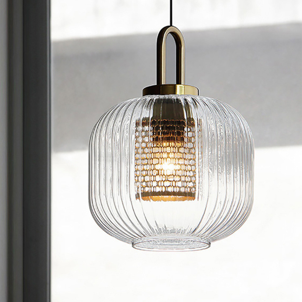 The Elaris Nordic Minimalist Glass LED Pendant Light