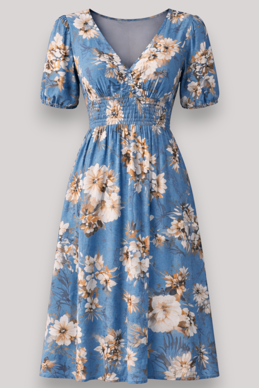 The Eleanor Boho Maxi Dress V Neck Wrap Floral Print Style Top