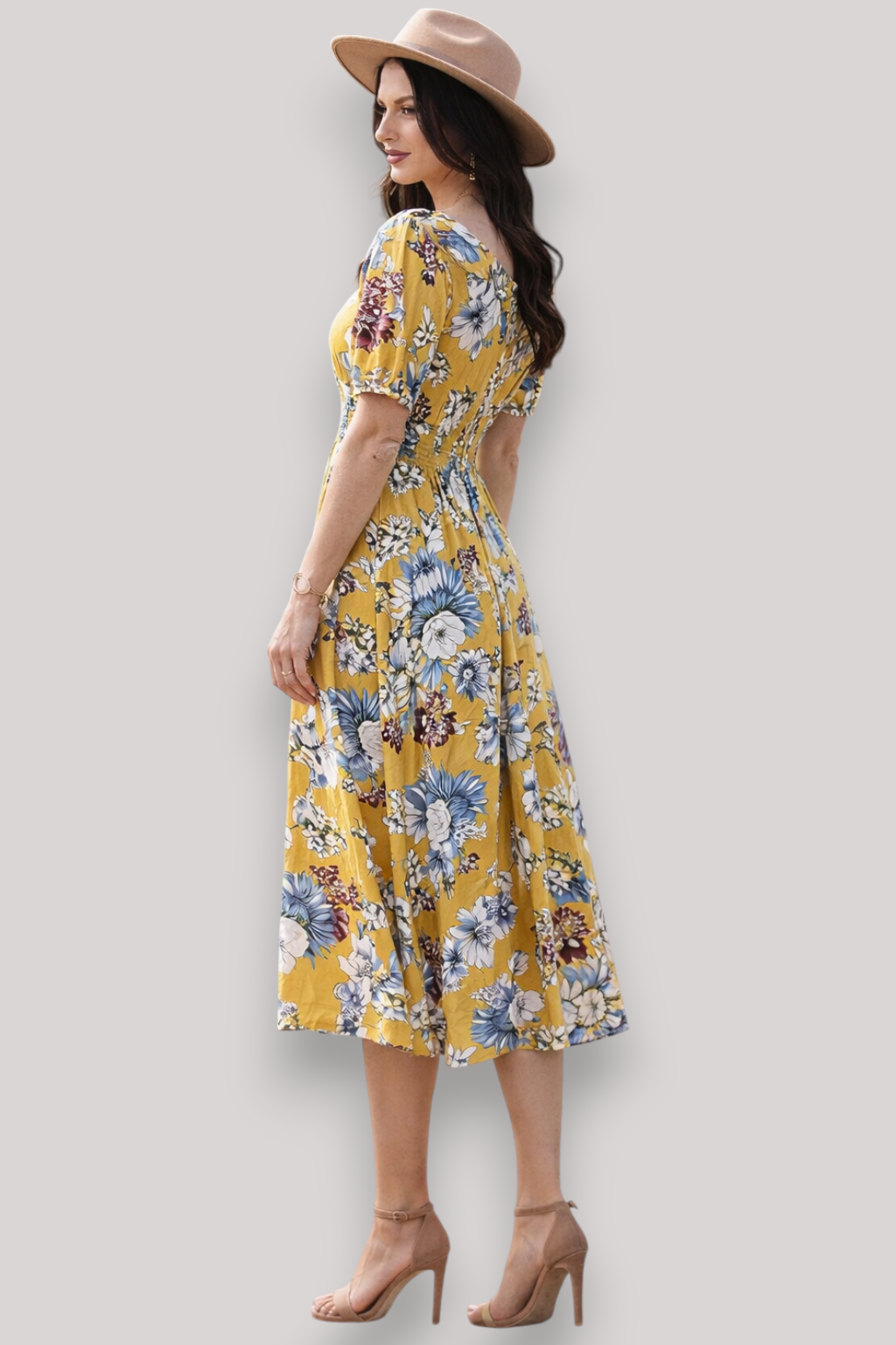 The Eleanor Boho Maxi Dress V Neck Wrap Floral Print Style Top