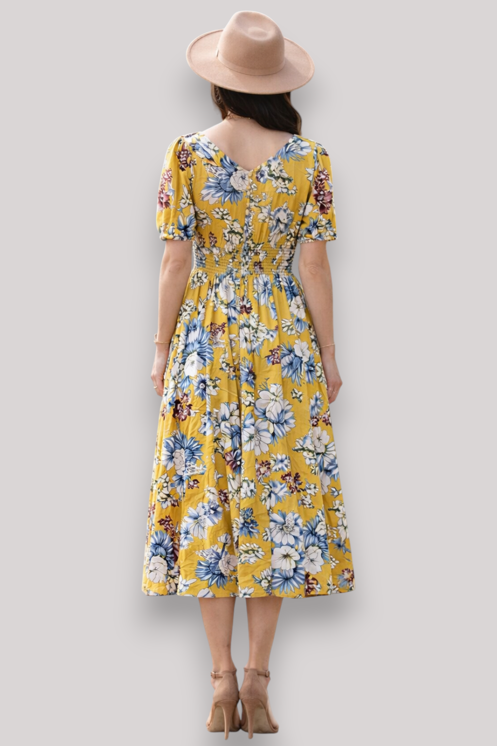 The Eleanor Boho Maxi Dress V Neck Wrap Floral Print Style Top