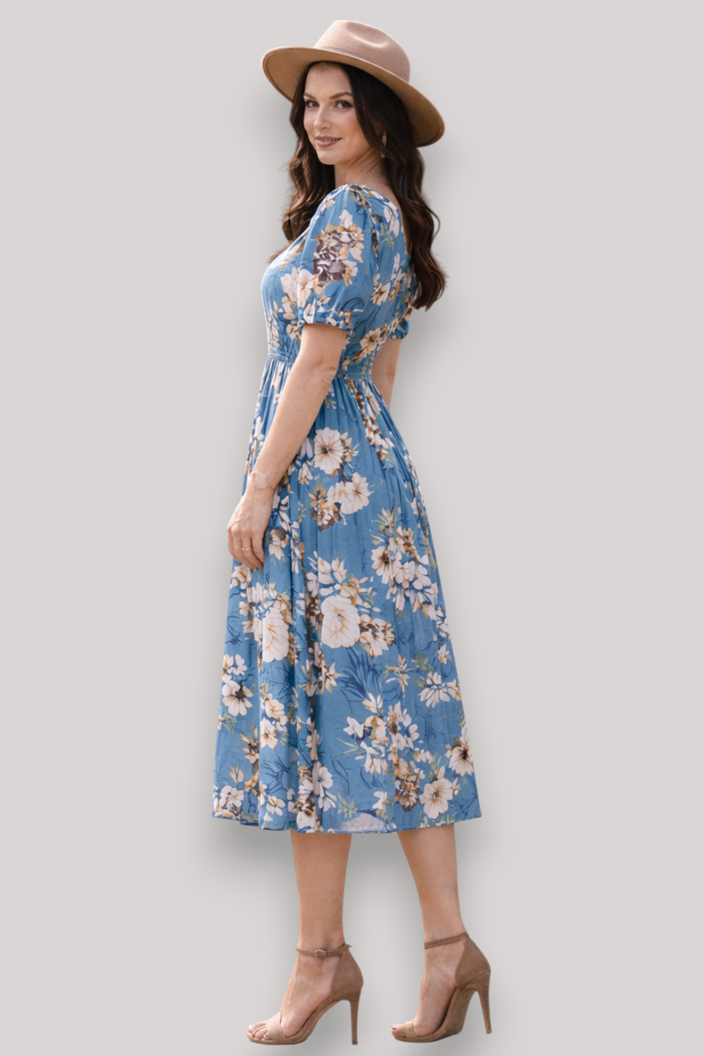 The Eleanor Boho Maxi Dress V Neck Wrap Floral Print Style Top
