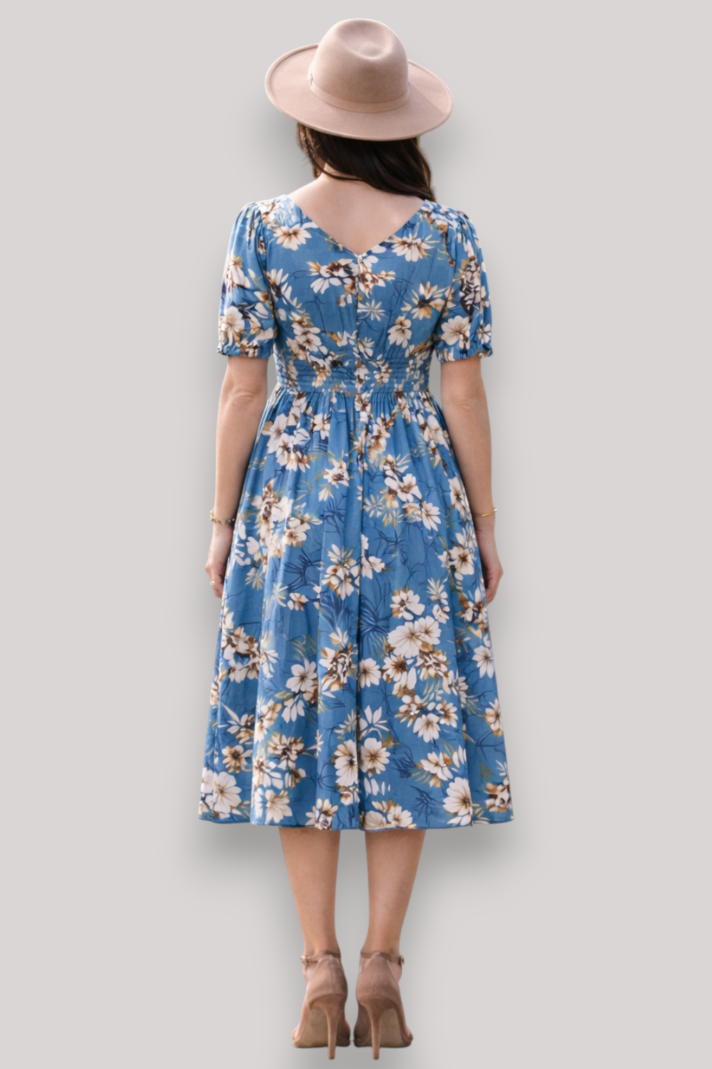 The Eleanor Boho Maxi Dress V Neck Wrap Floral Print Style Top