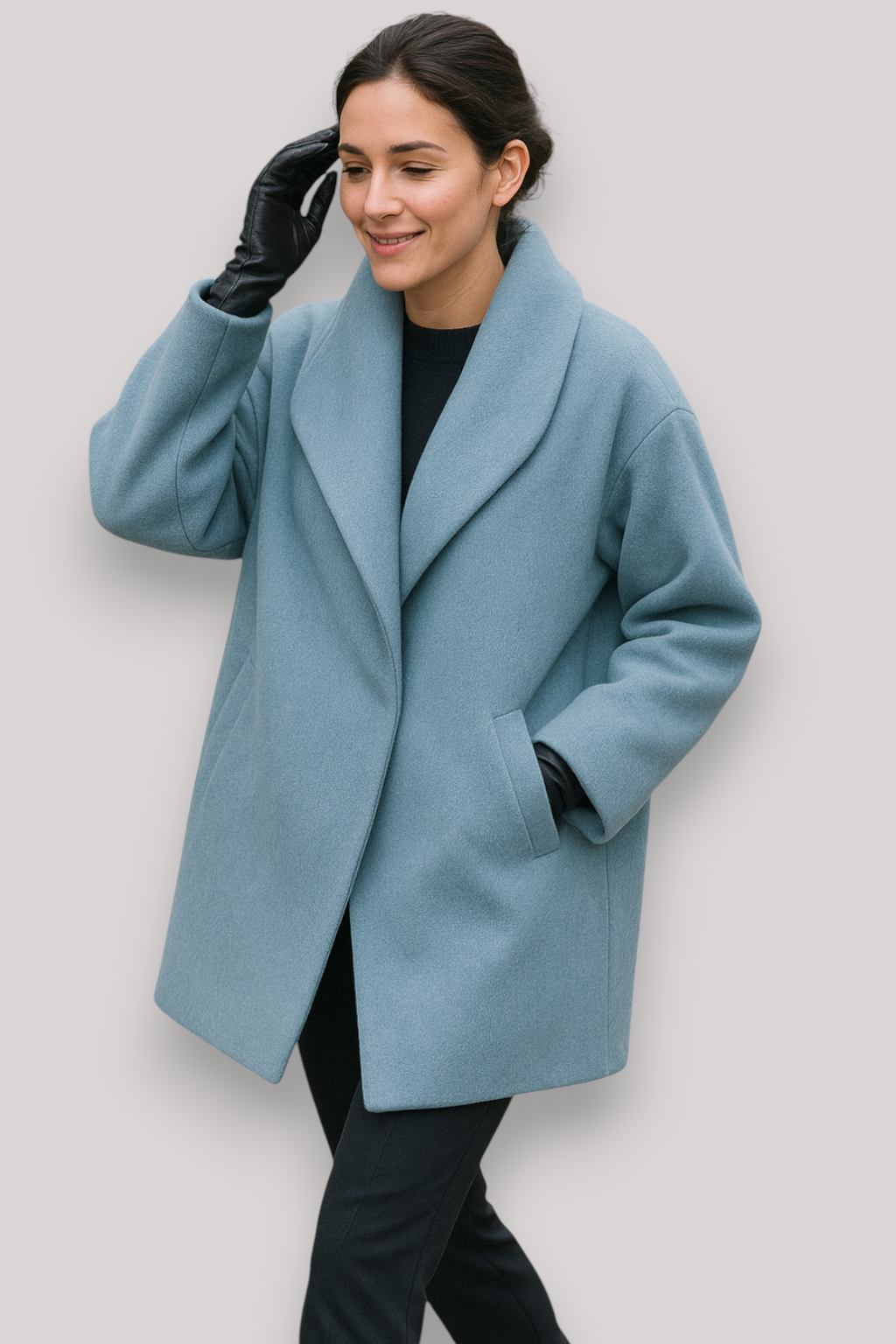 The Ellington Wool Coat Relaxed Fit Hooded Winter Jacket Warm Casual Outerwear