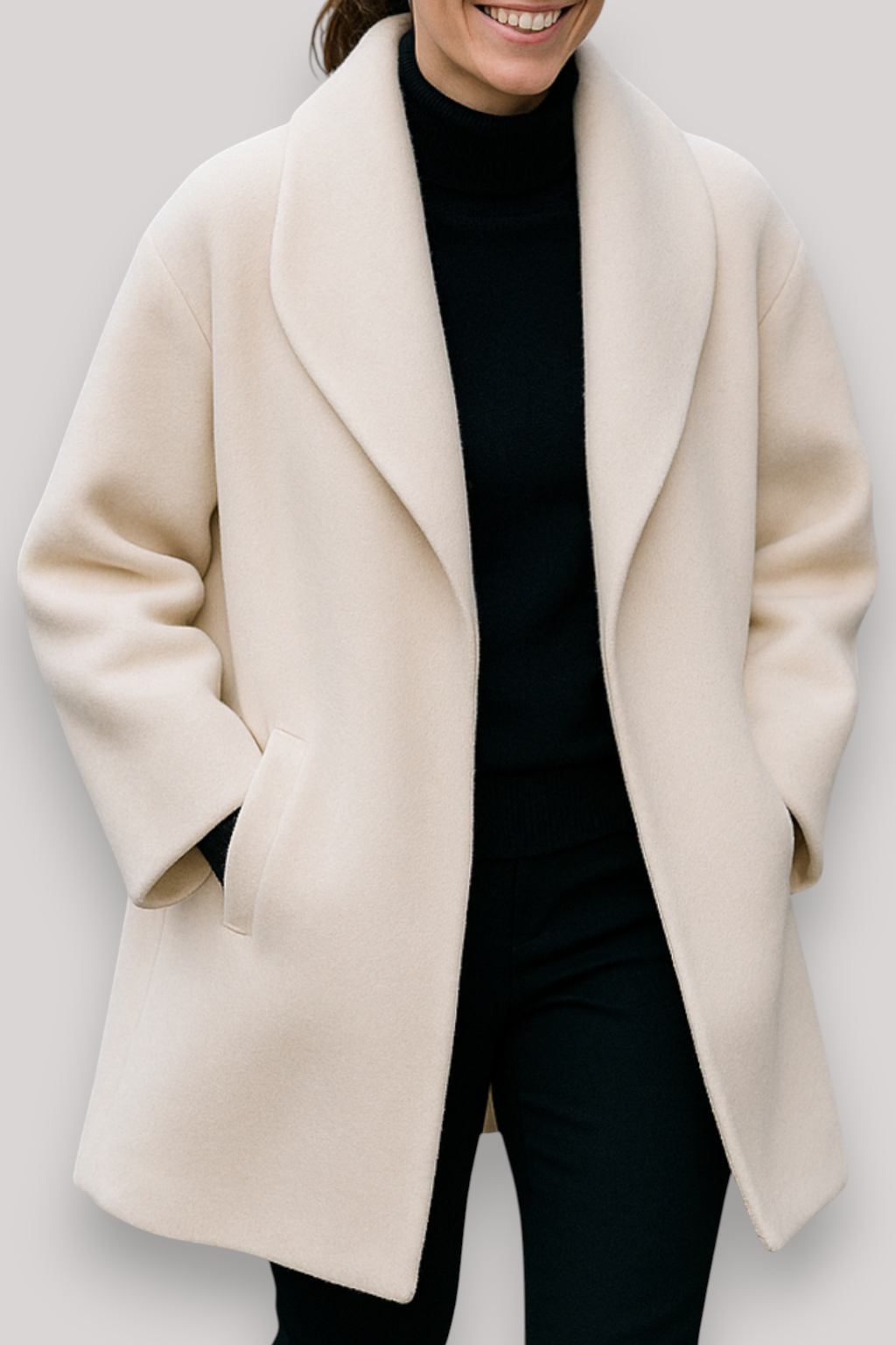 The Ellington Wool Coat Relaxed Fit Hooded Winter Jacket Warm Casual Outerwear