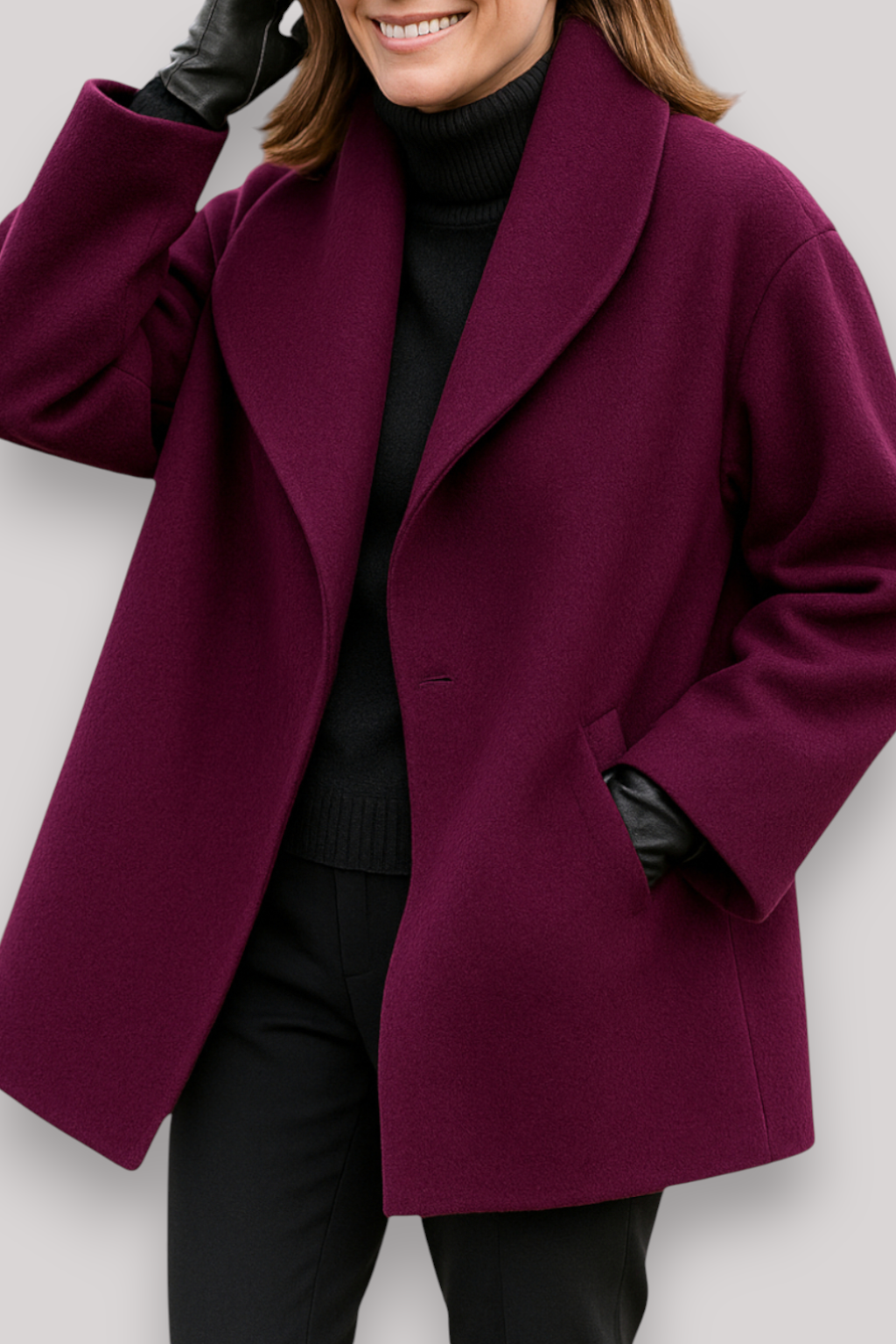 The Ellington Wool Coat Relaxed Fit Hooded Winter Jacket Warm Casual Outerwear