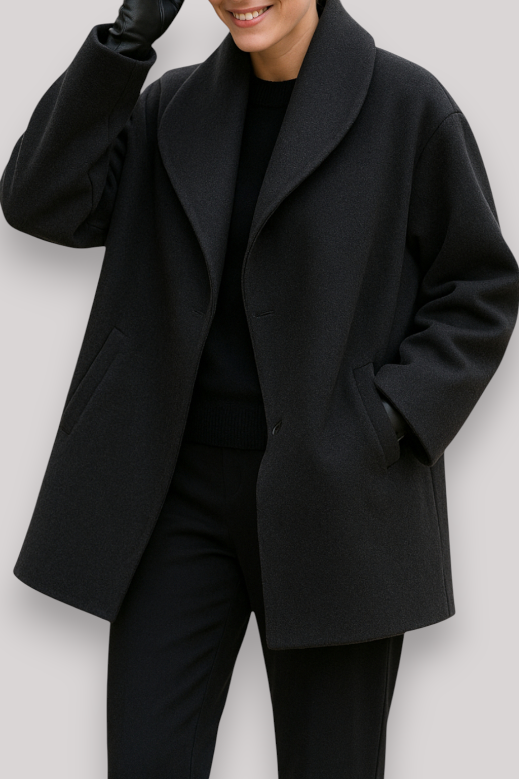 The Ellington Wool Coat Relaxed Fit Hooded Winter Jacket Warm Casual Outerwear