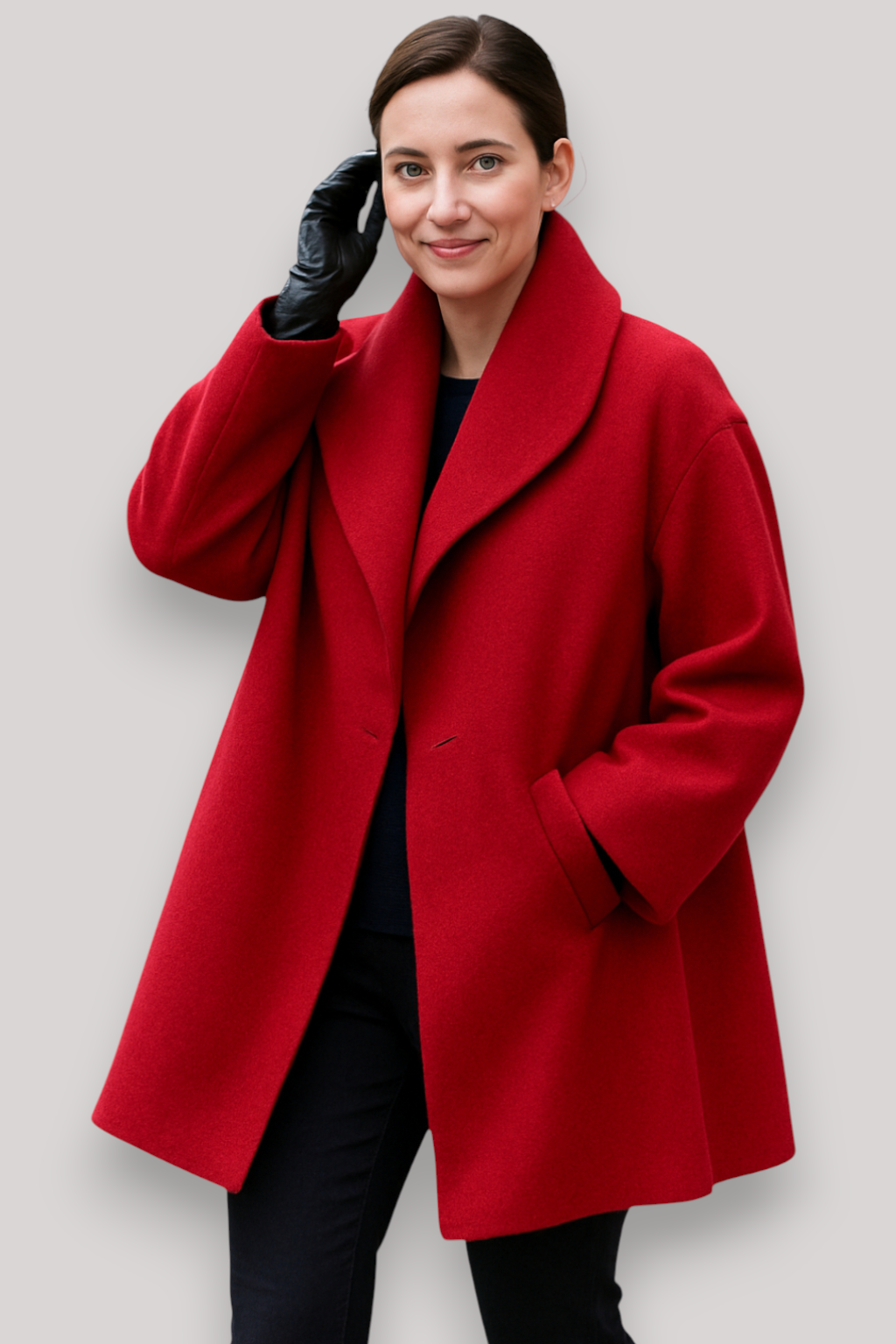 The Ellington Wool Coat Relaxed Fit Hooded Winter Jacket Warm Casual Outerwear