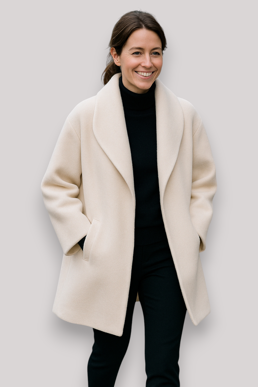 The Ellington Wool Coat Relaxed Fit Hooded Winter Jacket Warm Casual Outerwear