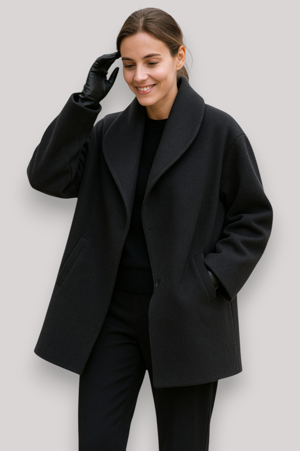 The Ellington Wool Coat Relaxed Fit Hooded Winter Jacket Warm Casual Outerwear