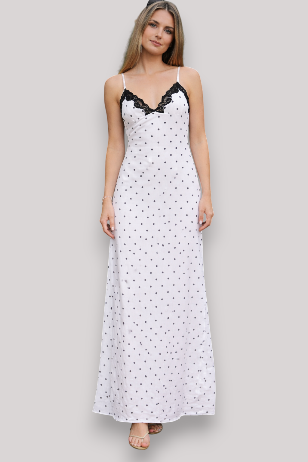 The Eloise Women's Polka Dot Maxi Dress