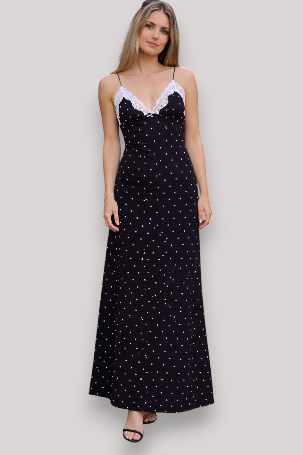 The Eloise Women's Polka Dot Maxi Dress