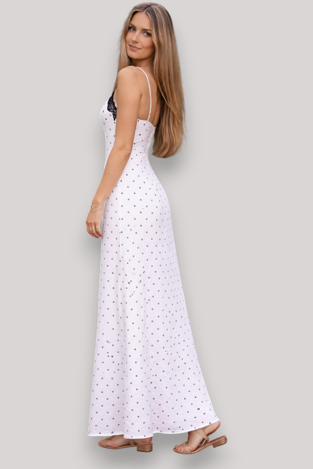 The Eloise Women's Polka Dot Maxi Dress