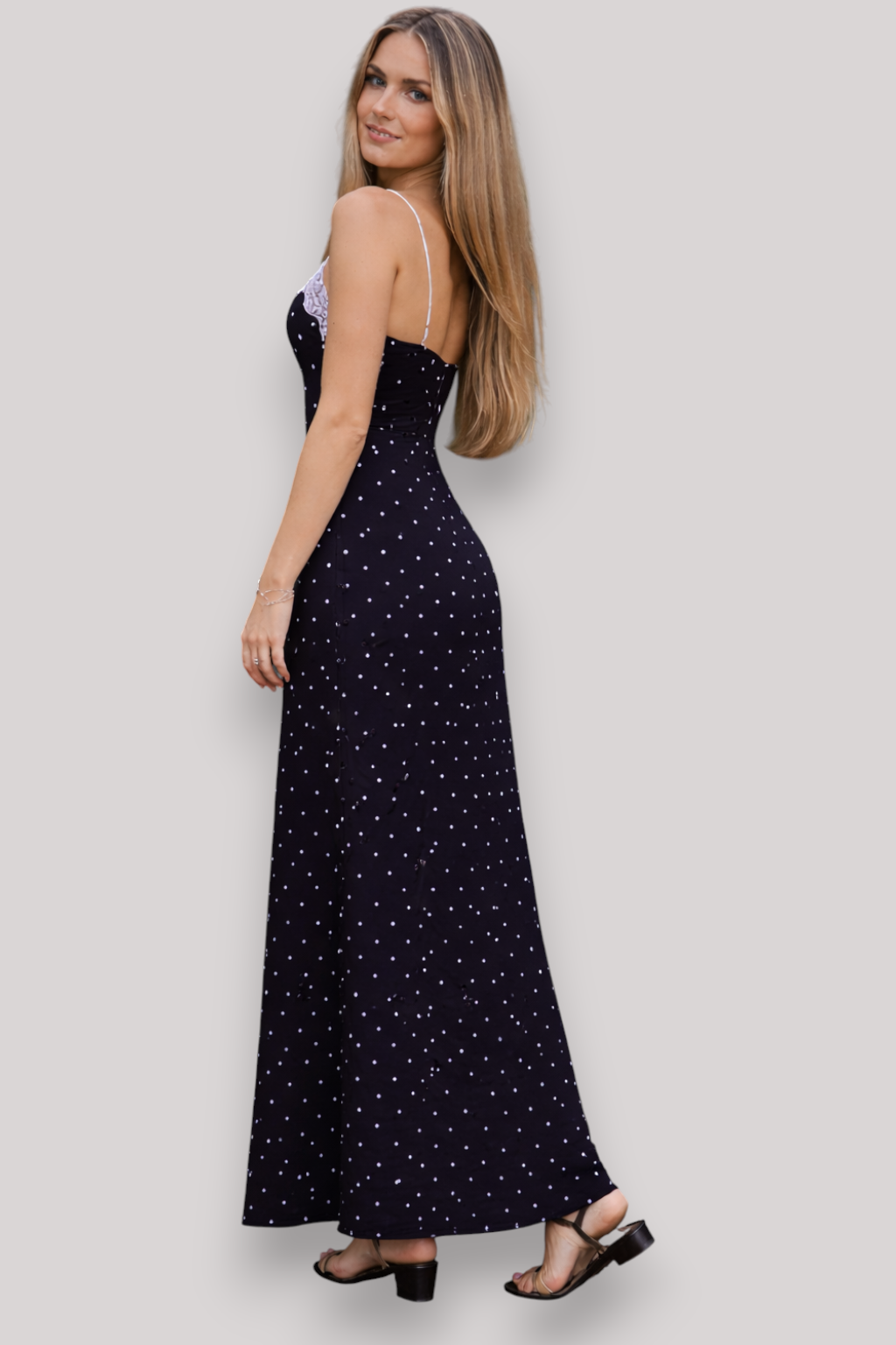 The Eloise Women's Polka Dot Maxi Dress