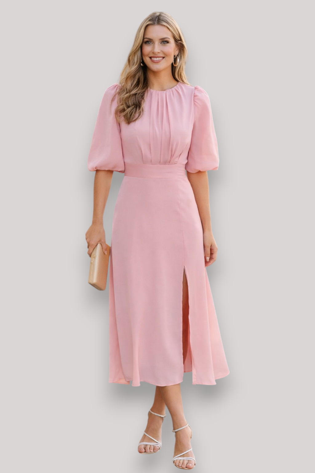 The Elsbeth Chiffon A Line Evening Party Dress