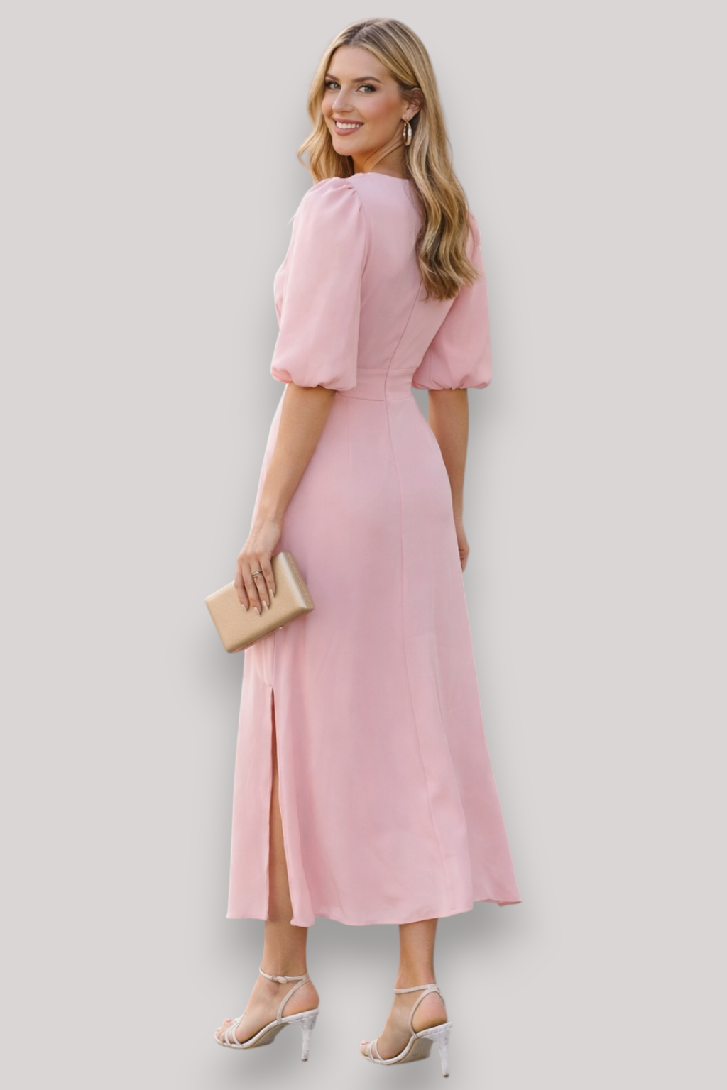 The Elsbeth Chiffon A Line Evening Party Dress