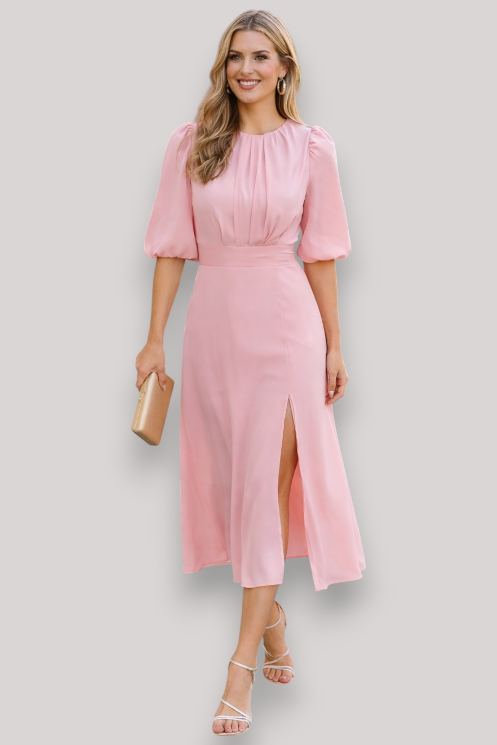 The Elsbeth Chiffon A Line Evening Party Dress