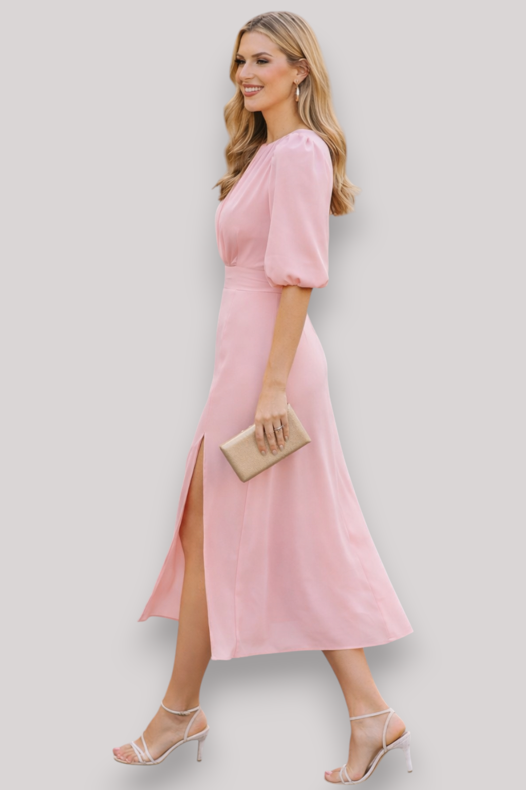 The Elsbeth Chiffon A Line Evening Party Dress