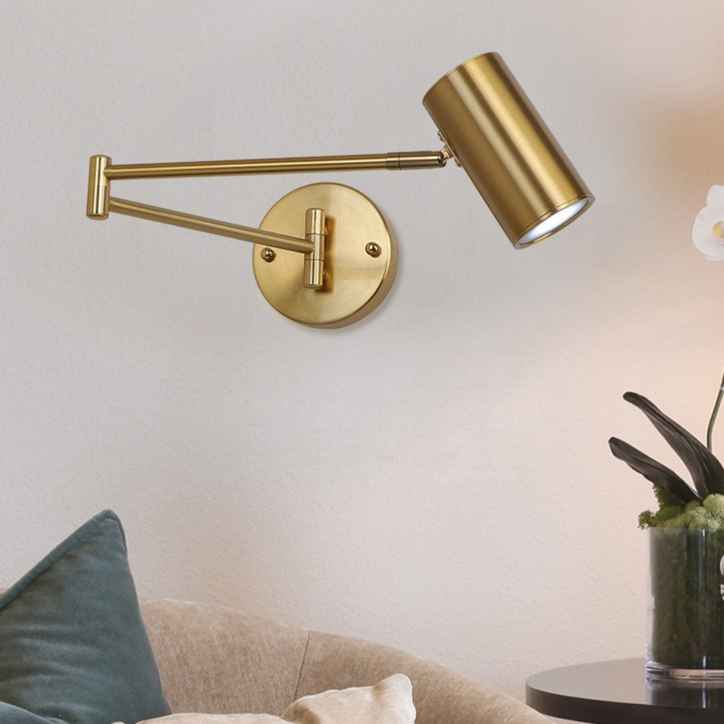 The Elvaris Adjustable Long Arm LED Wall Light