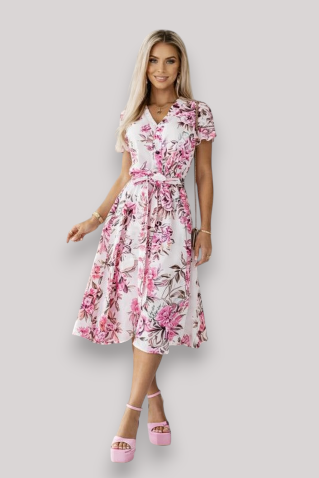 The Esme Women's Short Sleeve Abstract Mini Dress
