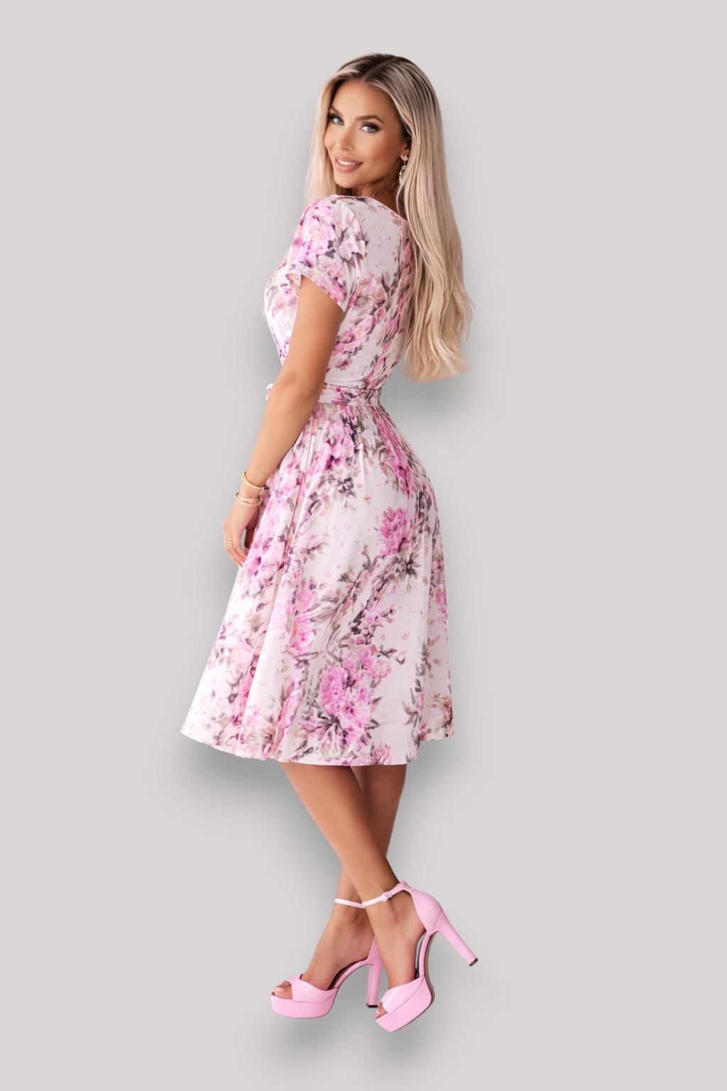 The Esme Women's Short Sleeve Abstract Mini Dress