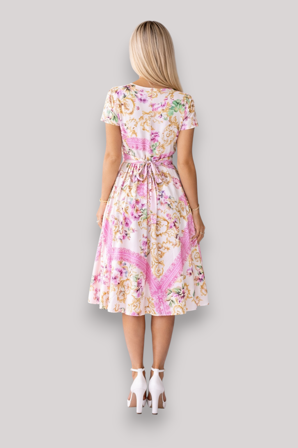 The Esme Women's Short Sleeve Abstract Mini Dress