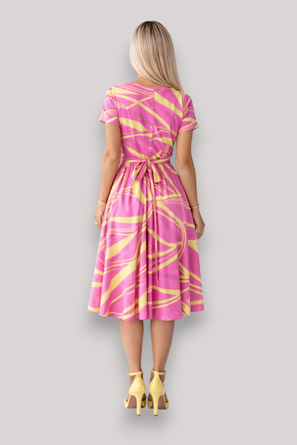 The Esme Women's Short Sleeve Abstract Mini Dress