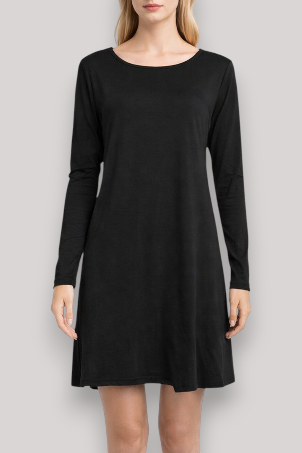 The Estelle Women's Long Sleeve Mini Dress