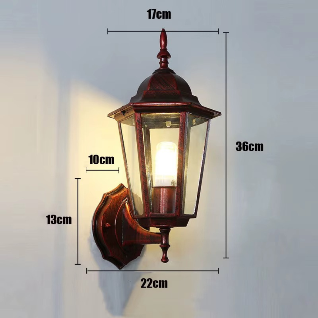 The Eurovella Waterproof Outdoor Wall Light