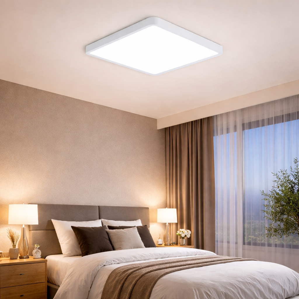 The Eurox Minimalist Square LED Ceiling Light