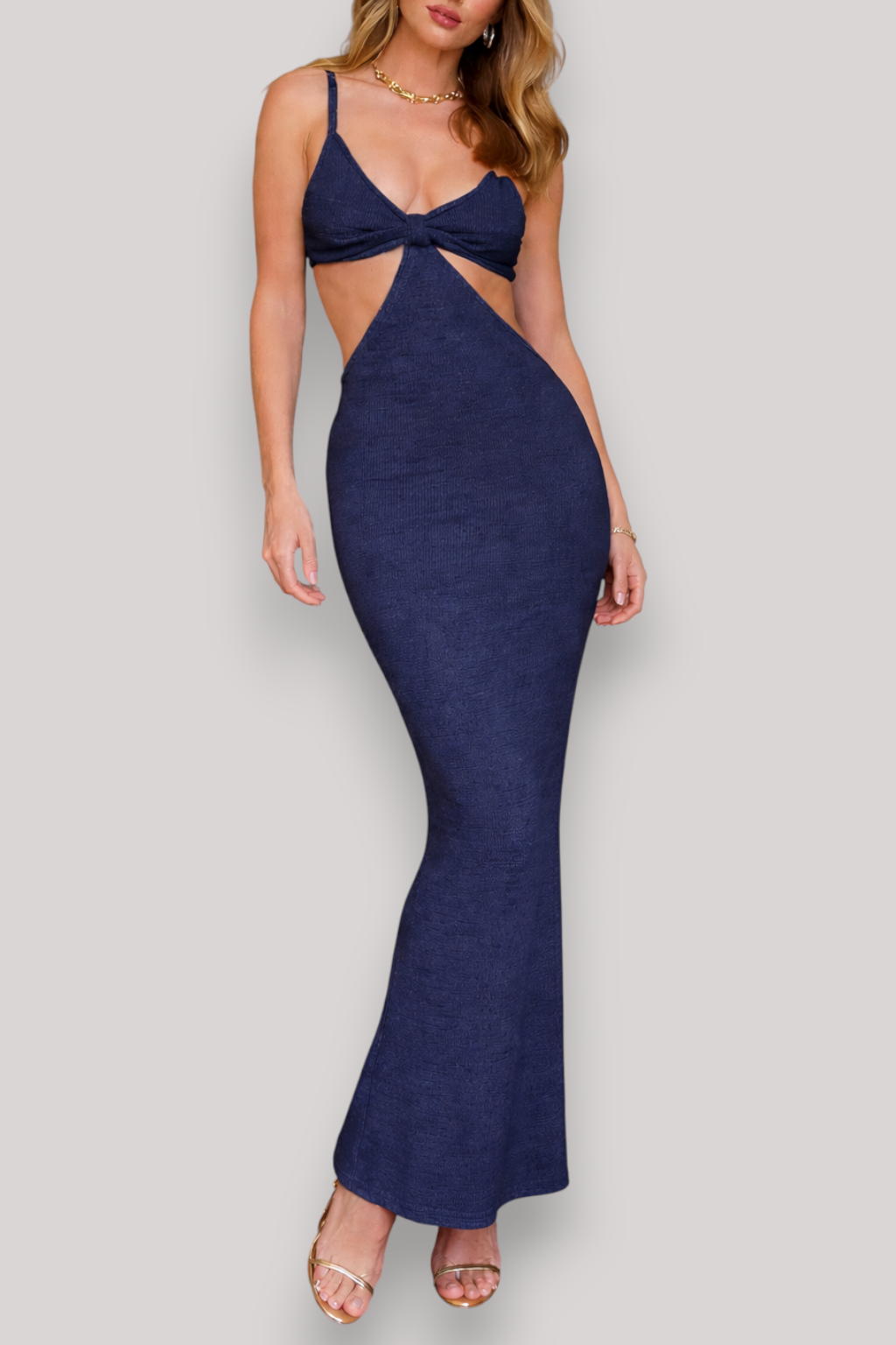 The Eva Women's Elegant Backless Slim Fit Dress