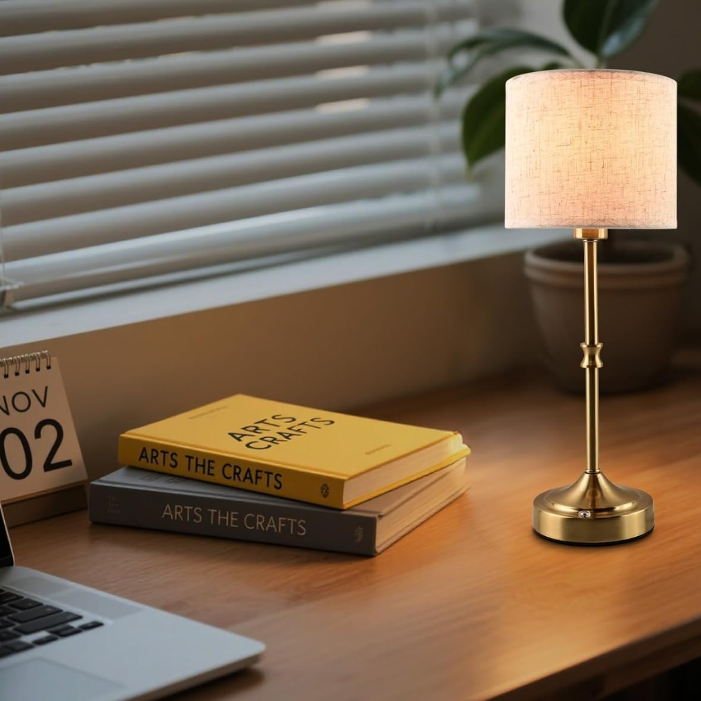 The FabriGlow Cordless Rechargeable Table Lamp