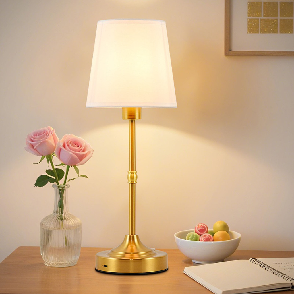 The FabriGlow Cordless Rechargeable Table Lamp