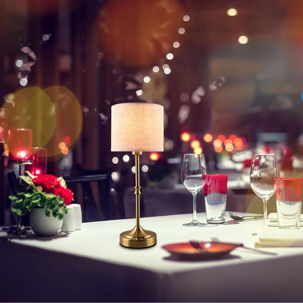 The FabriGlow Cordless Rechargeable Table Lamp