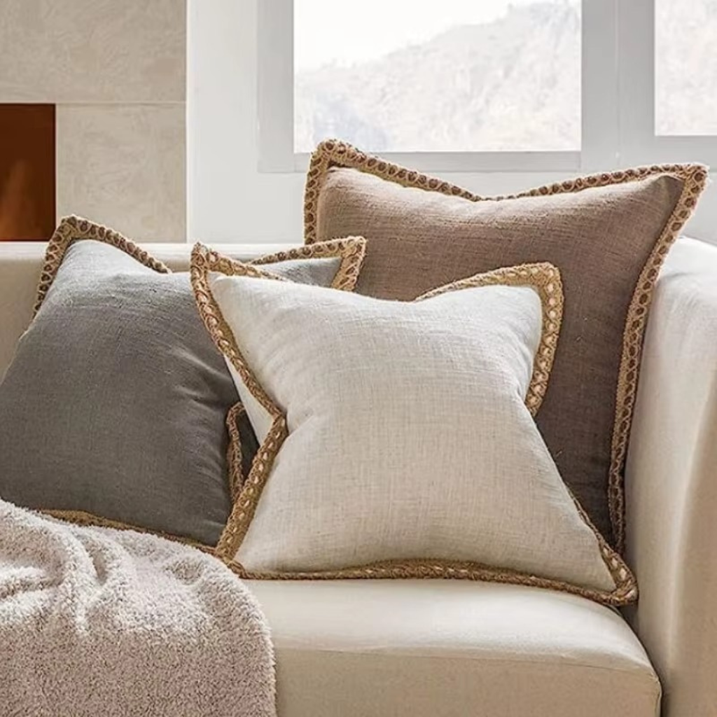 The Farmelle Cotton Throw Pillow Cover