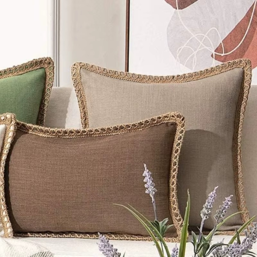 The Farmelle Cotton Throw Pillow Cover