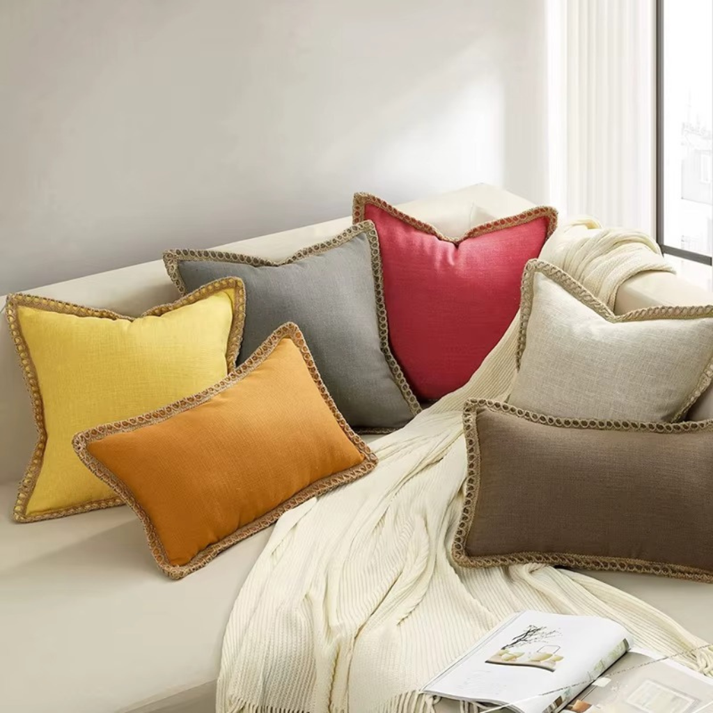 The Farmelle Cotton Throw Pillow Cover