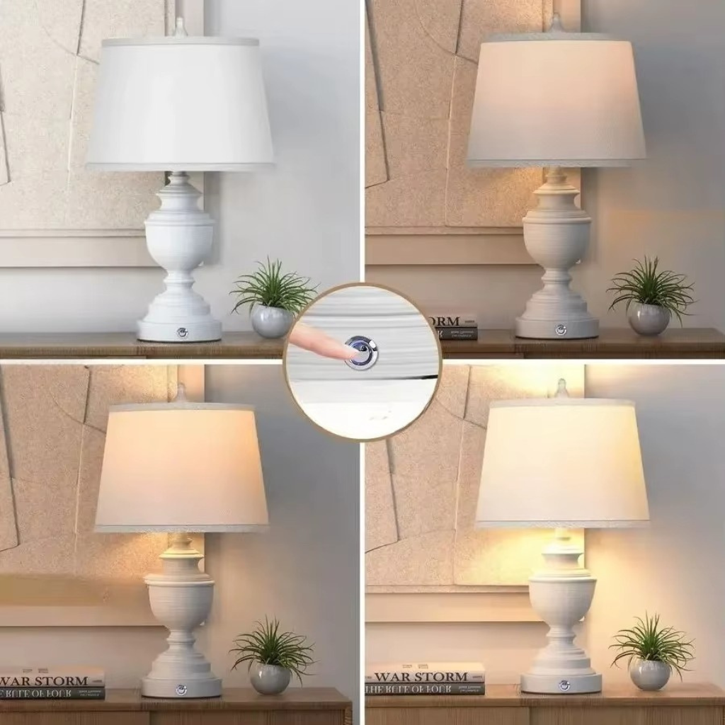 The Farmora 3 Way Dimmable Bedside Lamp