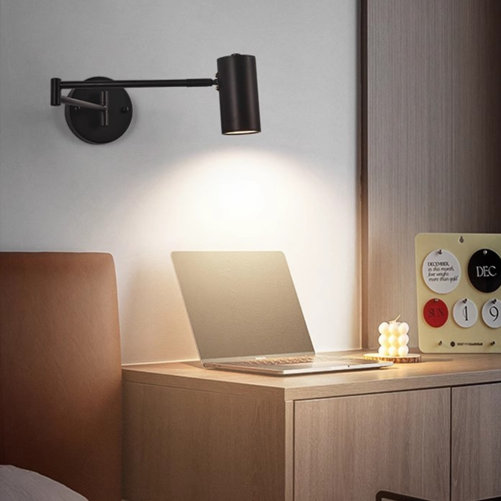 The Flexora Adjustable Swing Arm LED Wall Light