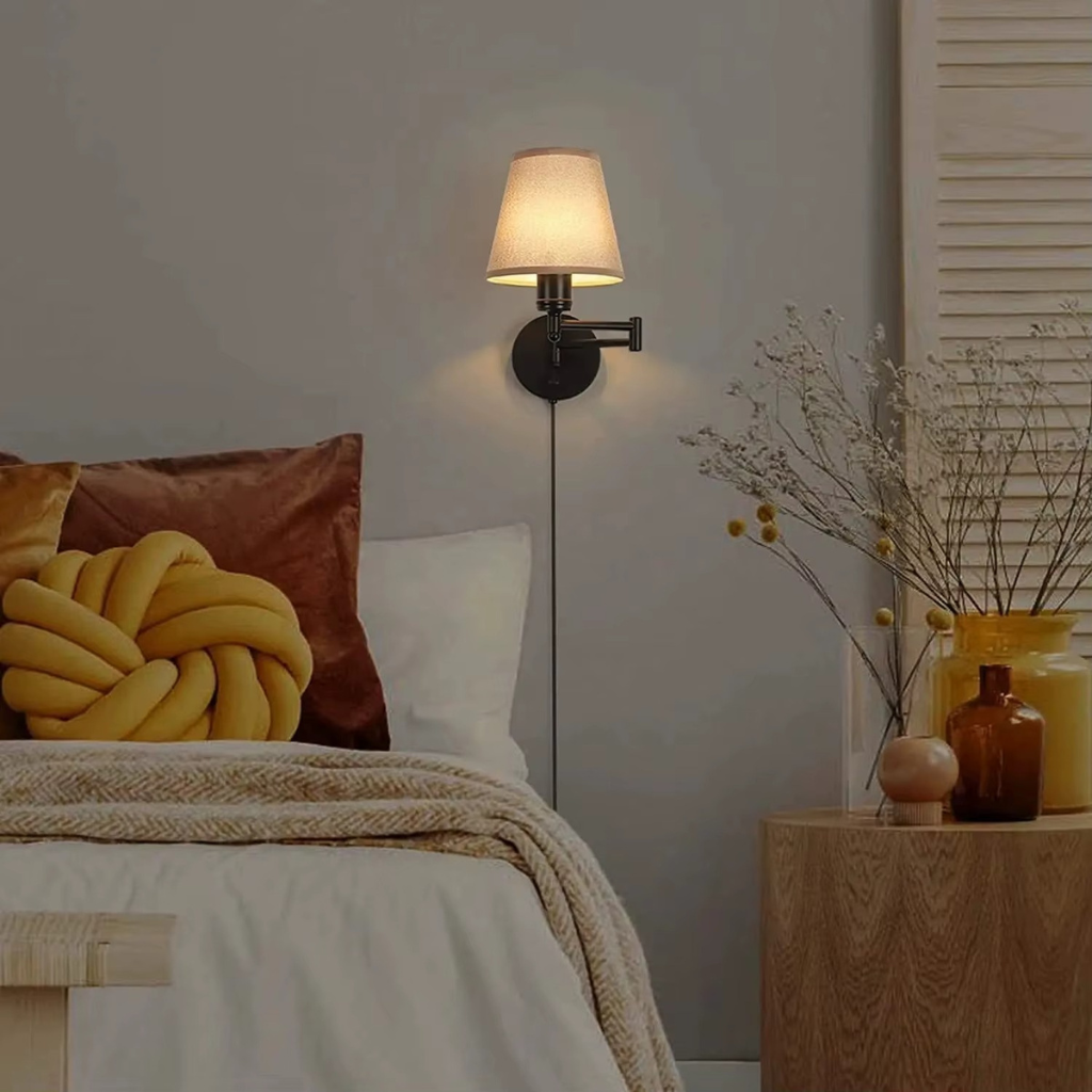 The Flexra Swing Arm Folding Wall Lamp