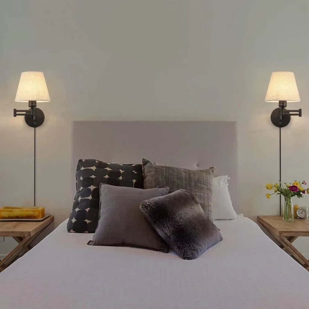 The Flexra Swing Arm Folding Wall Lamp