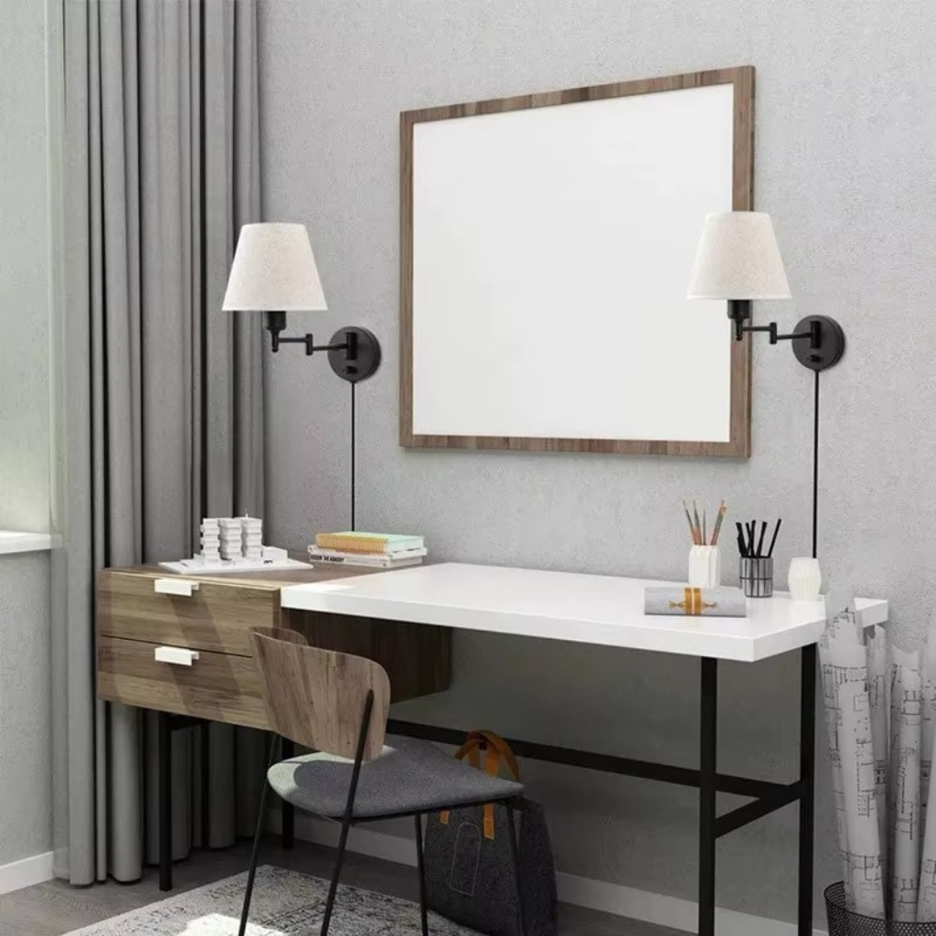 The Flexra Swing Arm Folding Wall Lamp
