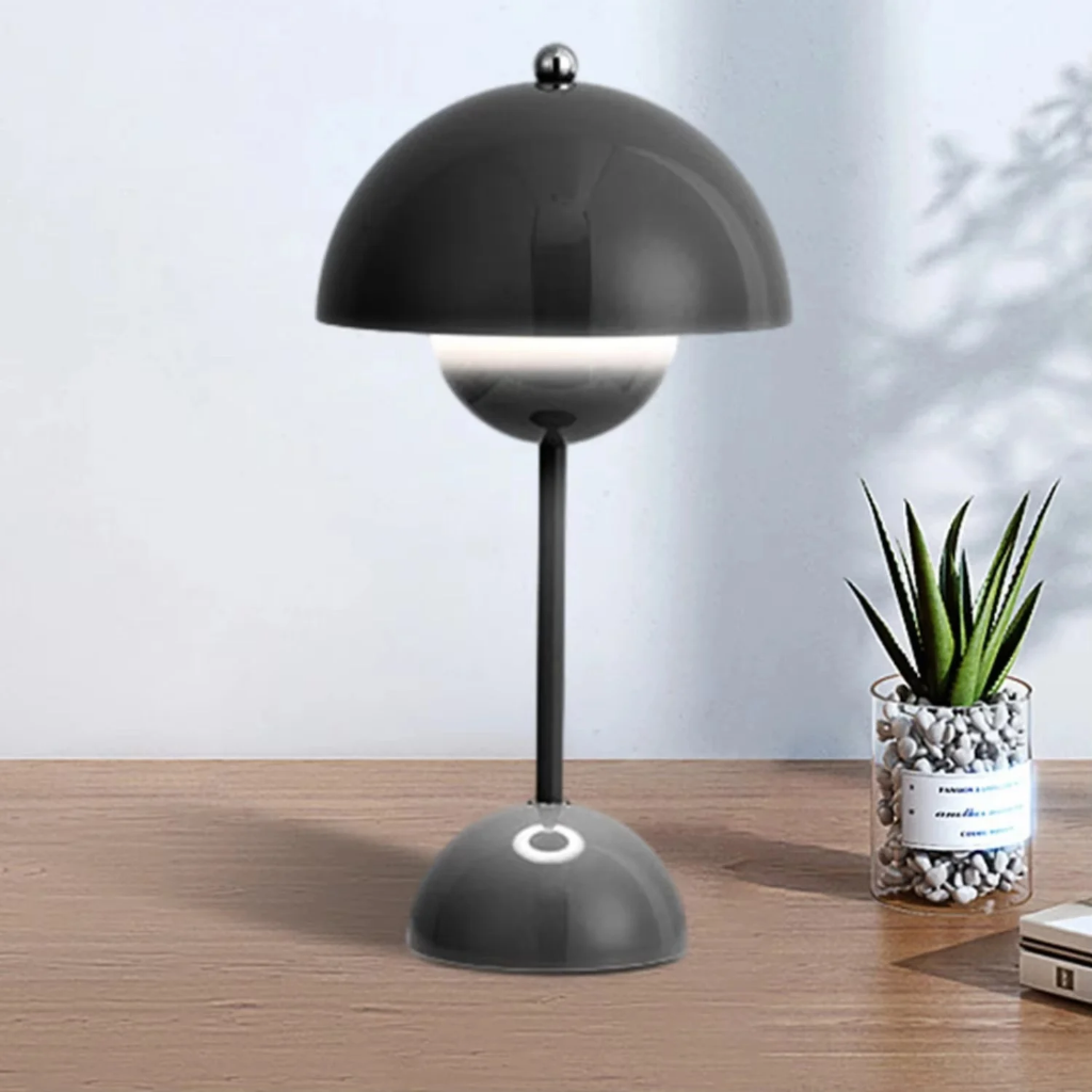 The Florune Rechargeable Mushroom LED Table Lamp