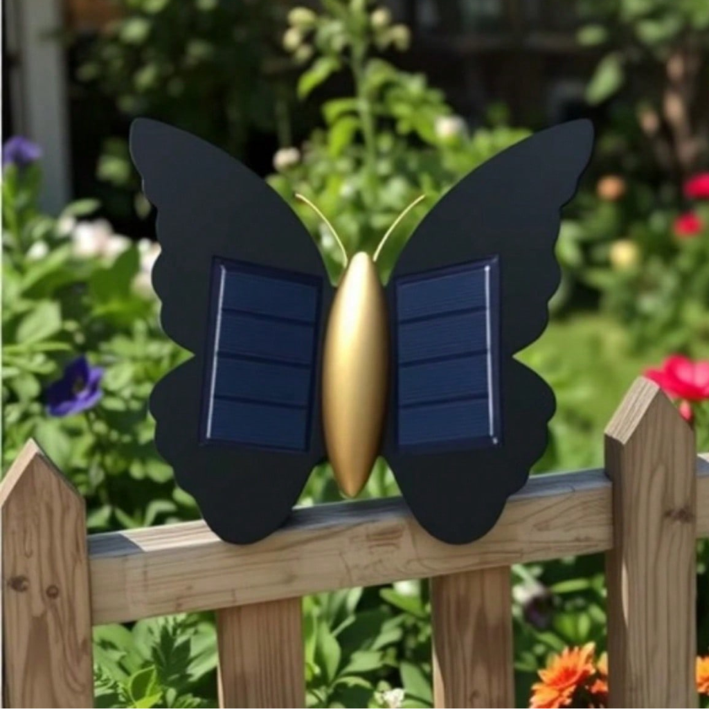 The Fluttera Waterproof Solar Butterfly LED Wall Light