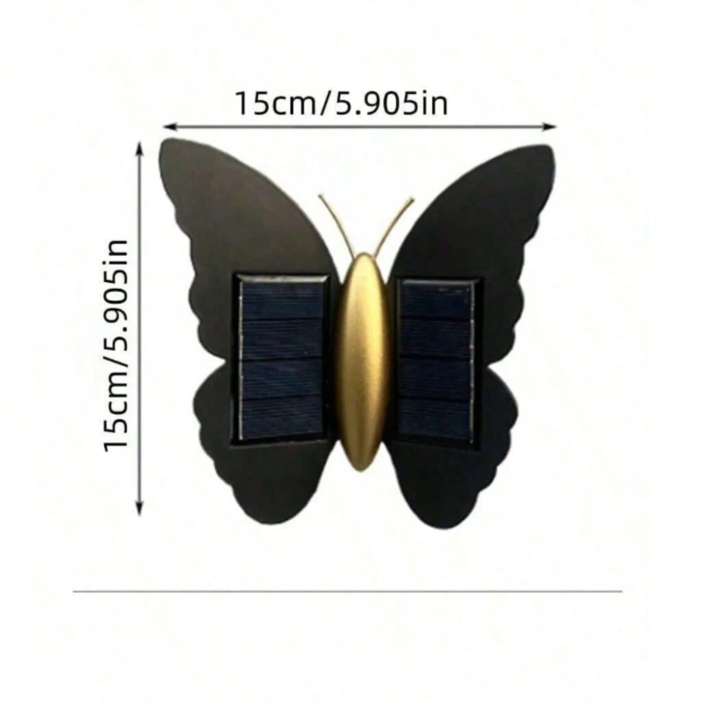 The Fluttera Waterproof Solar Butterfly LED Wall Light