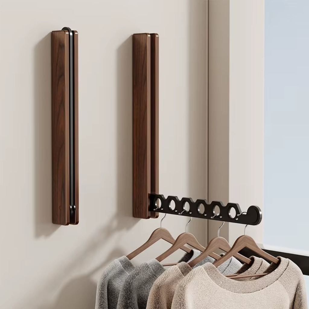 The Foldwood Foldable Wall Mounted Clothes Drying Rack