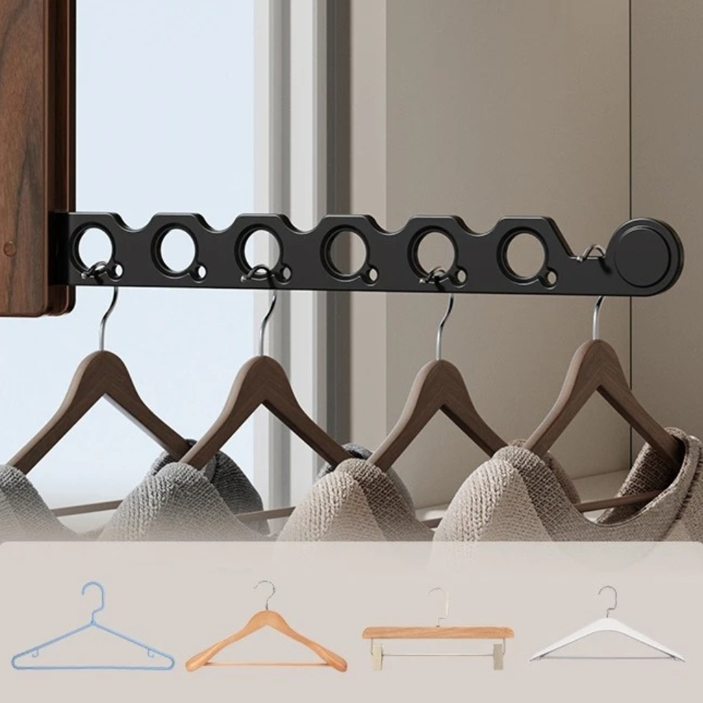 The Foldwood Foldable Wall Mounted Clothes Drying Rack