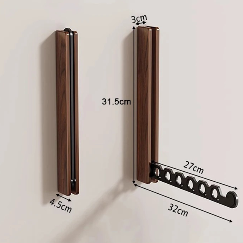 The Foldwood Foldable Wall Mounted Clothes Drying Rack
