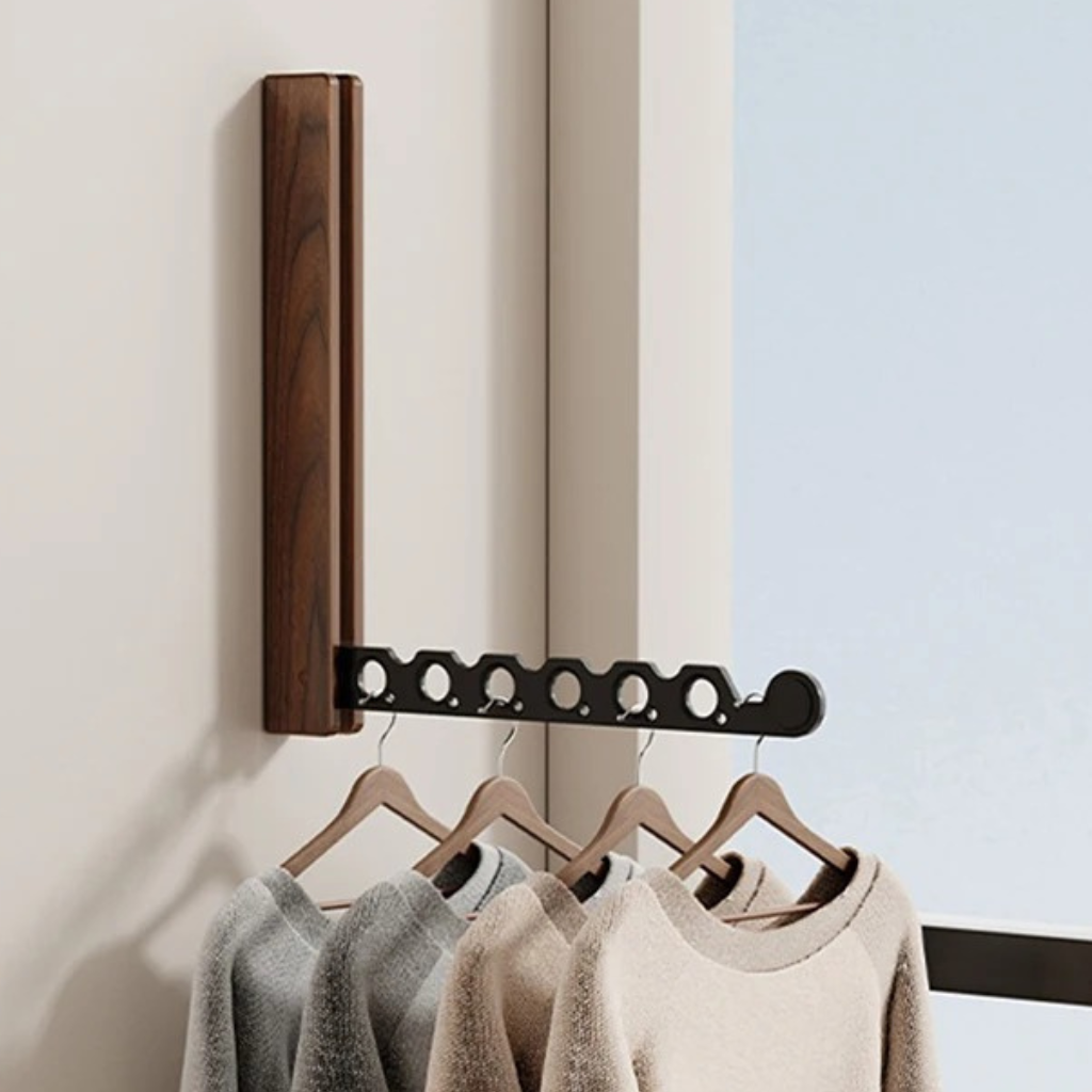 The Foldwood Foldable Wall Mounted Clothes Drying Rack